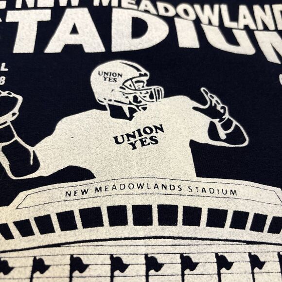 New York Meadowlands Stadium Hoodie Gildan tag - XL - RARE UNION (Jets, Giants) - Picture 6 of 10